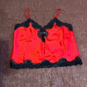 Victoria's Secret Scarlet Satin Camisole